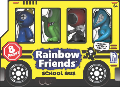 Rainbow friends – school bus 8 pack