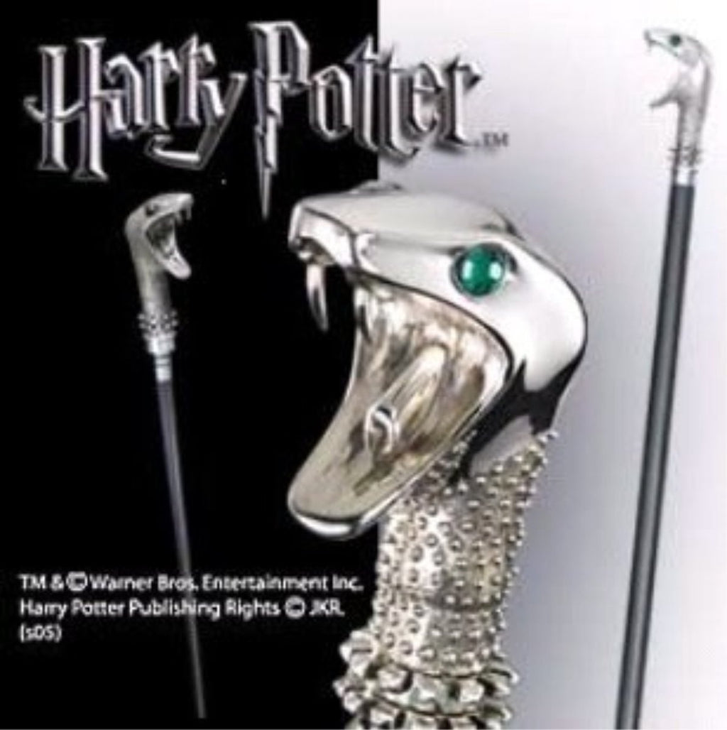 The Noble Collection Harry Potter lucius malfoy toverstaf – replica met slangenkop