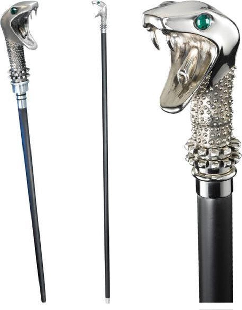 The Noble Collection Harry Potter lucius malfoy toverstaf – replica met slangenkop