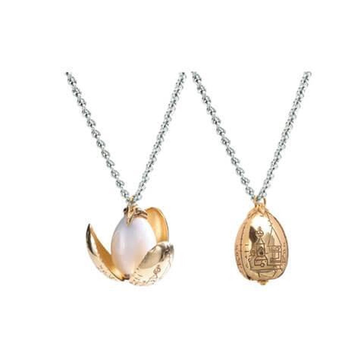 The Noble Collection Harry Potter ketting the golden egg zilverkleurig/goudkleurig