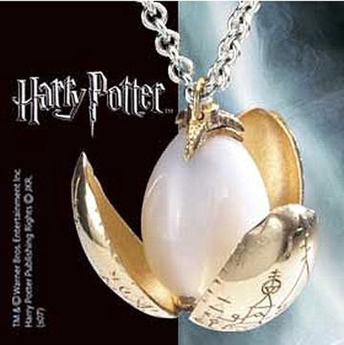 The Noble Collection Harry Potter ketting the golden egg zilverkleurig/goudkleurig