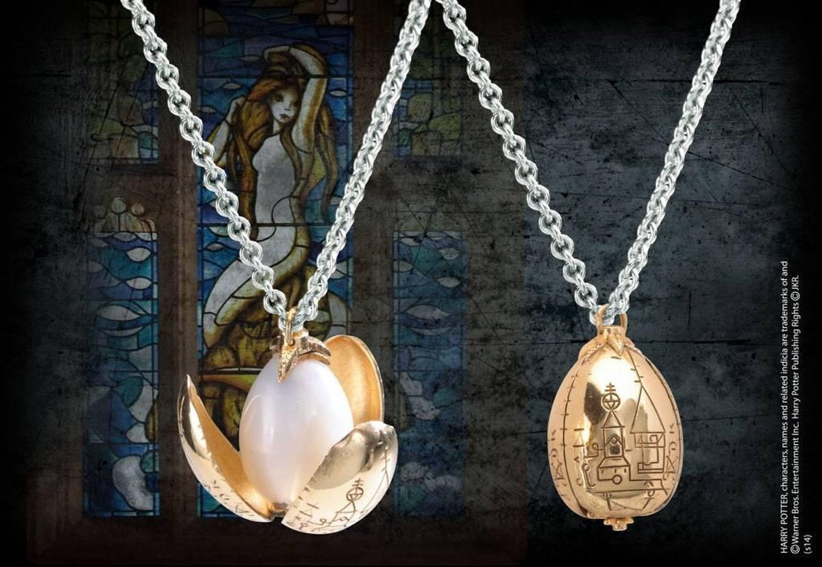The Noble Collection Harry Potter ketting the golden egg zilverkleurig/goudkleurig