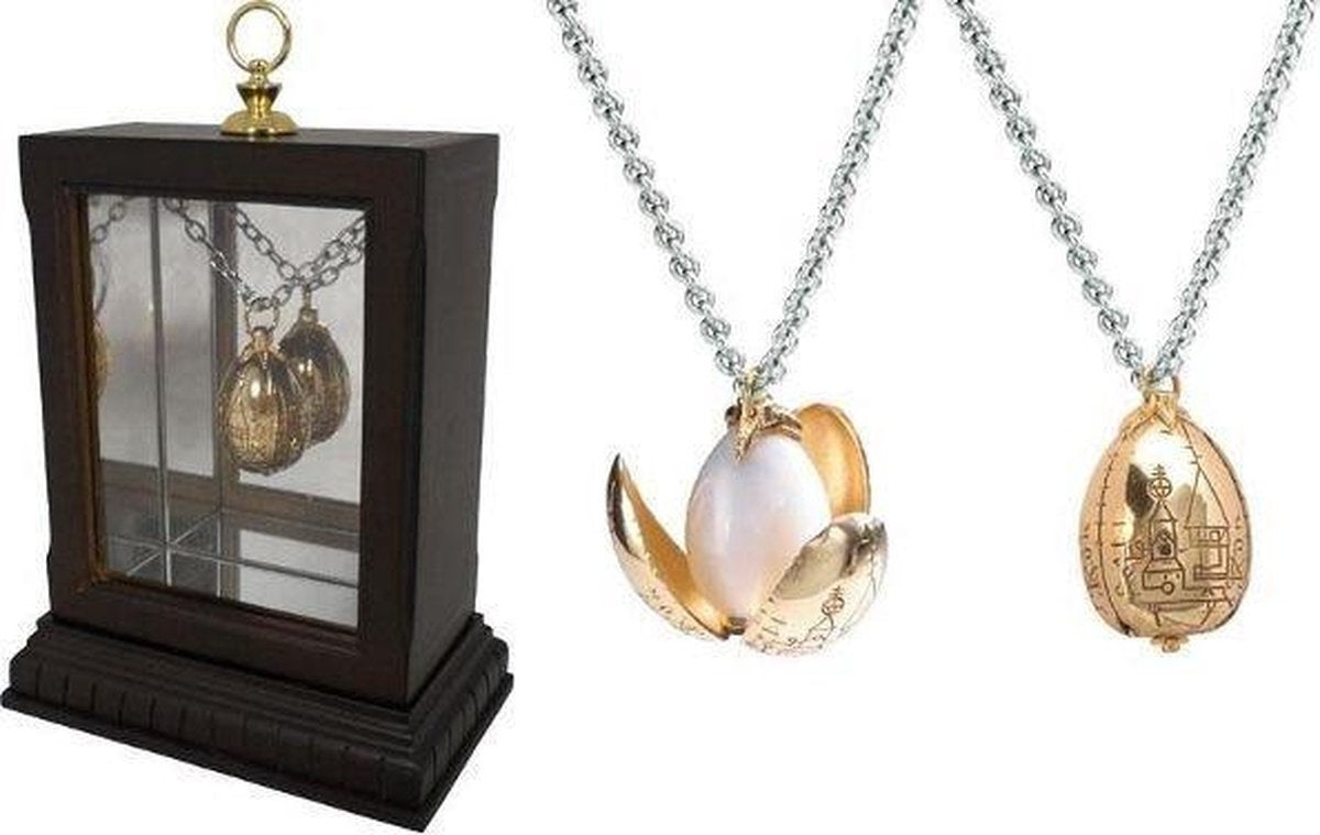 The Noble Collection Harry Potter ketting the golden egg zilverkleurig/goudkleurig