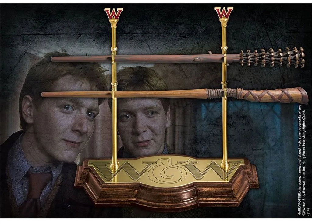 The Noble Collection Harry Potter (tover)staf wand collection weasley twins bruin