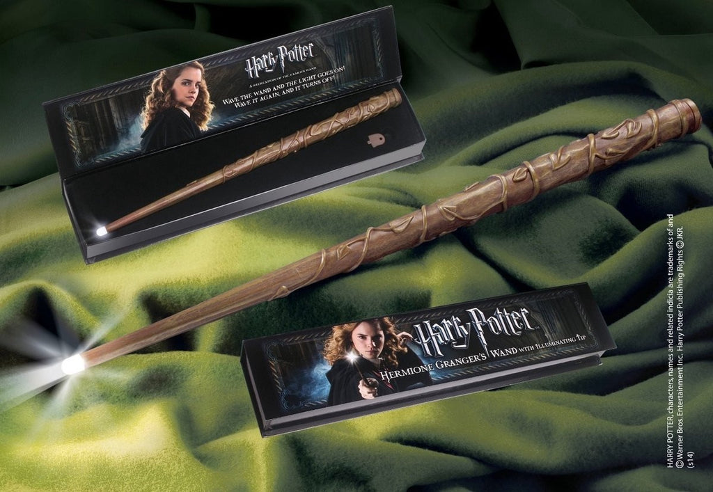 The Noble Collection Harry Potter – illuminating wand hermione granger 38 cm (tover)staf – bruin