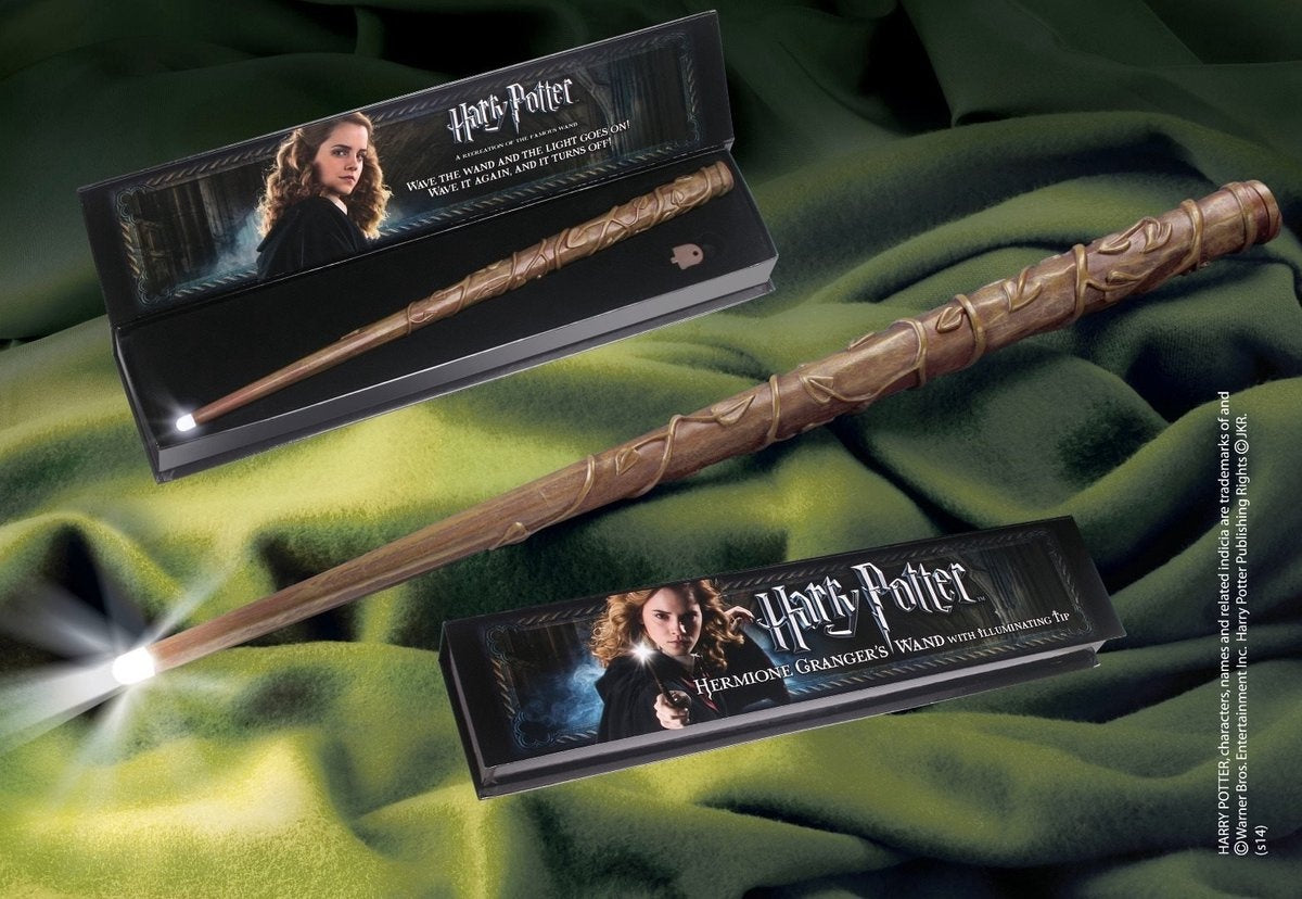 The Noble Collection Harry Potter – illuminating wand hermione granger 38 cm (tover)staf – bruin