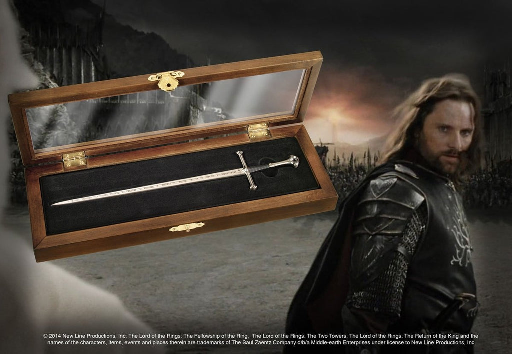The Noble Collection the lord of the rings – anduril letter opener – zilverkleurig