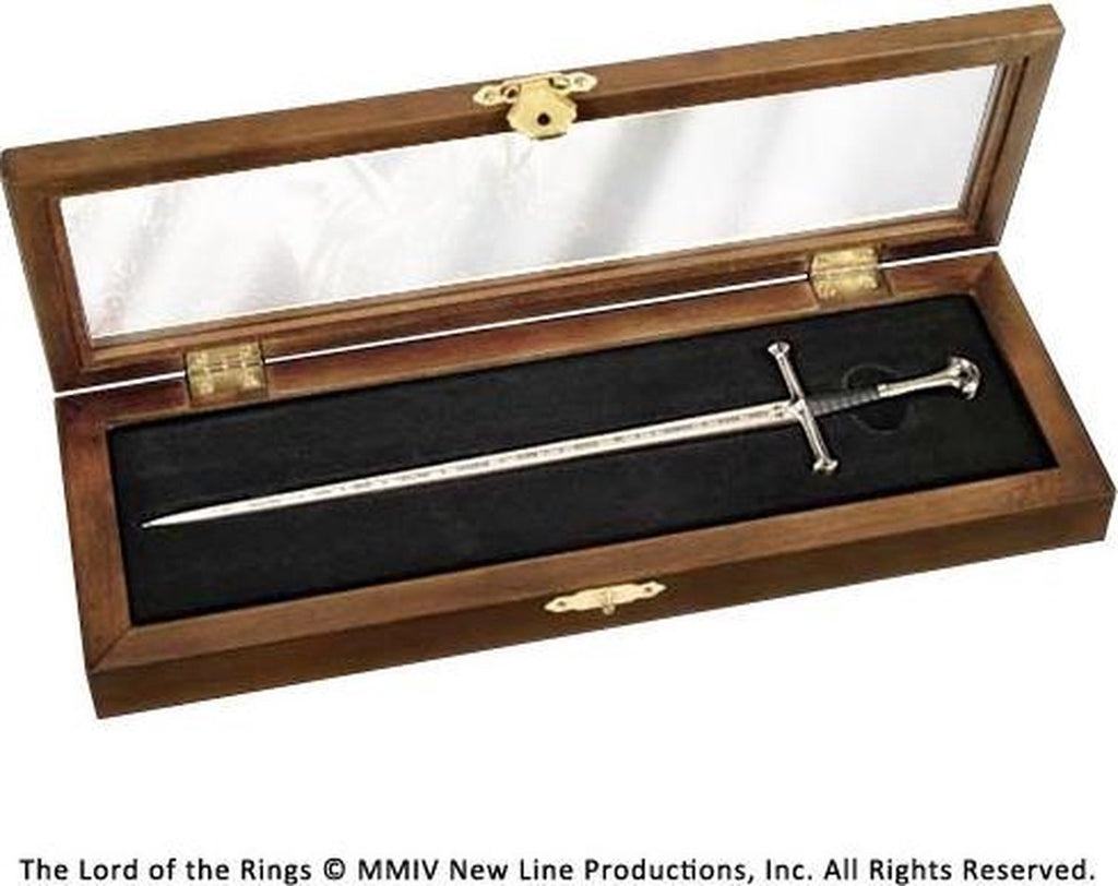 The Noble Collection the lord of the rings – anduril letter opener – zilverkleurig
