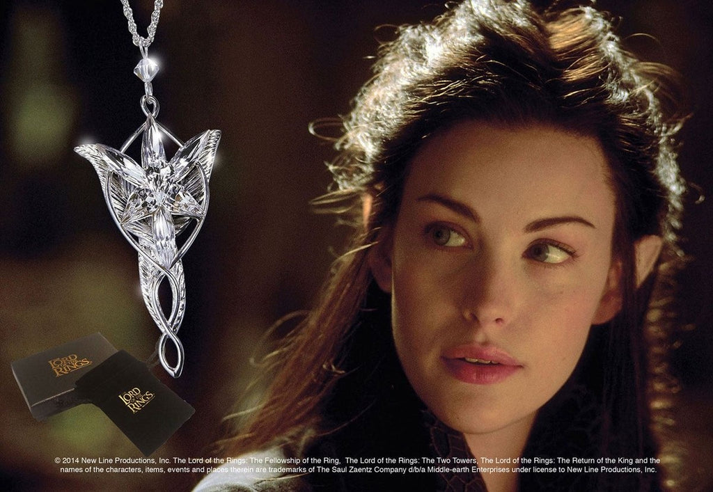 Lord of the rings pendant arwen´s evenstar (silver plated)