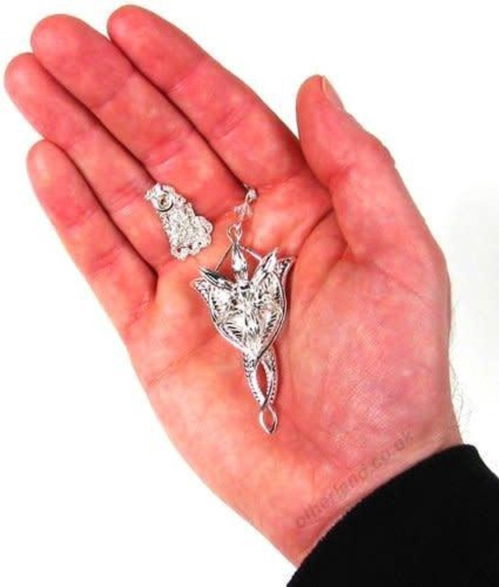 Lord of the rings pendant arwen´s evenstar (silver plated)