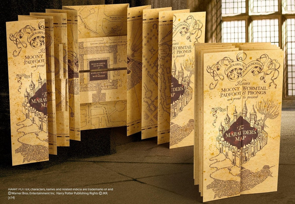The Noble Collection Harry Potter – replica 1/1 marauder's map verzamelobject – creme