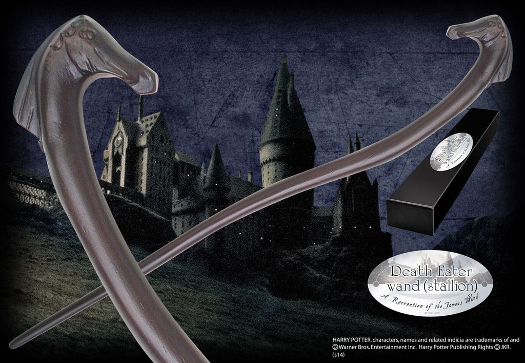 The Noble Collection Harry Potter (tover)staf wand death eater version 5 (character-edition) bruin