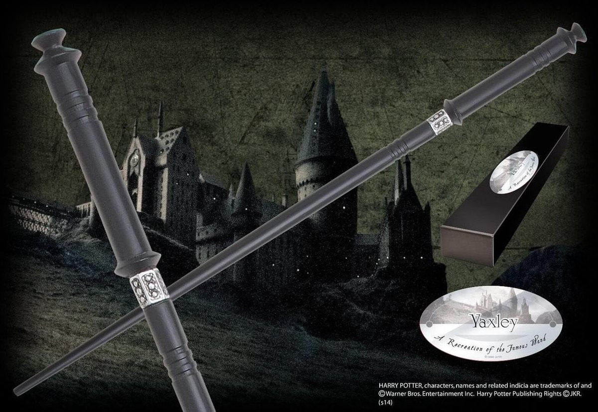 The Noble Collection Harry Potter (tover)staf wand yaxley (character-edition) bruin
