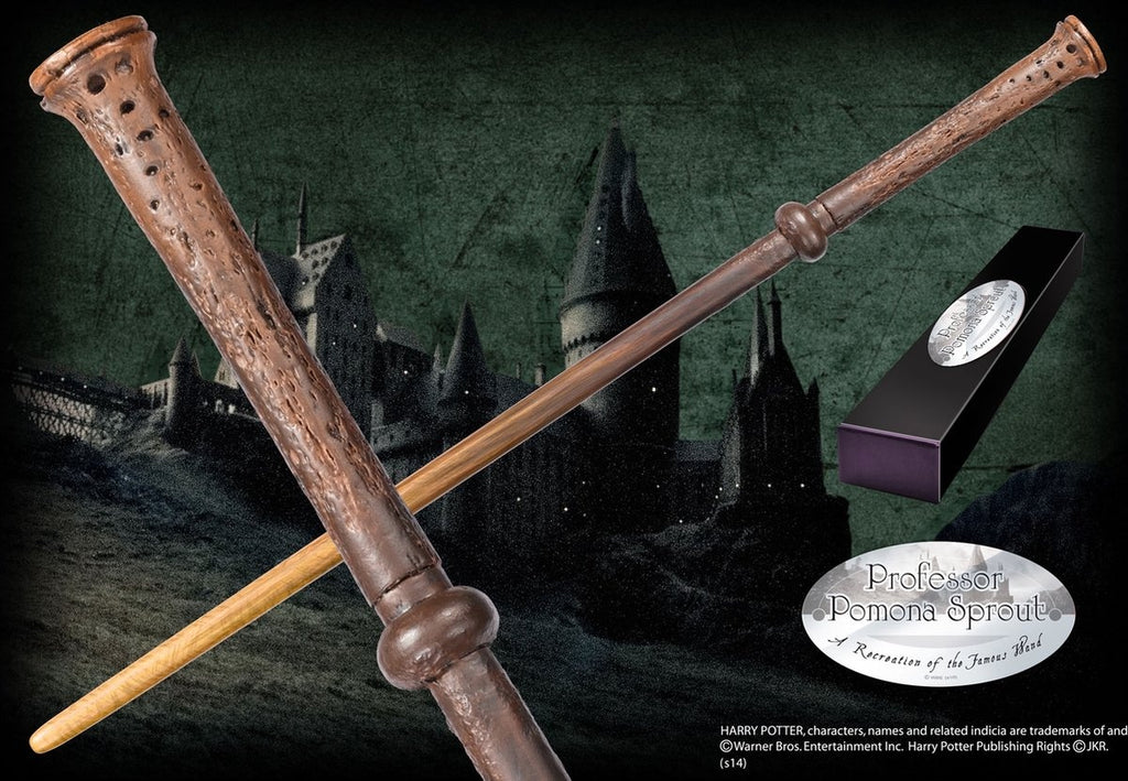 The Noble Collection Harry Potter – wand professor pomona sprout (character-edition) (tover)staf – bruin