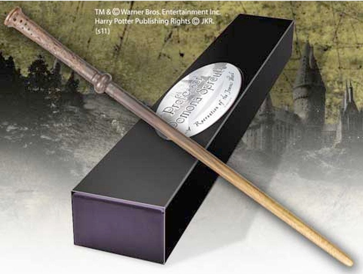 The Noble Collection Harry Potter – wand professor pomona sprout (character-edition) (tover)staf – bruin