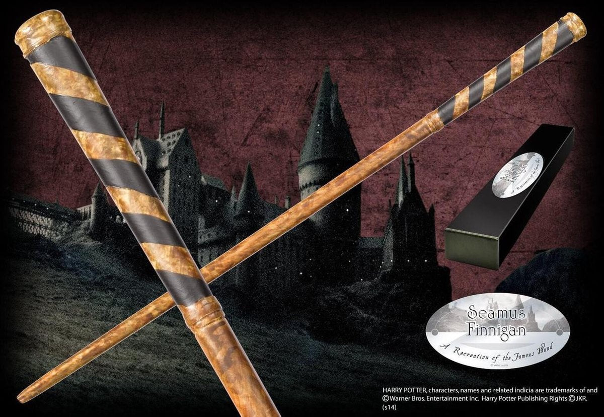 The Noble Collection Harry Potter (tover)staf wand seamus finnigan (character-edition) bruin