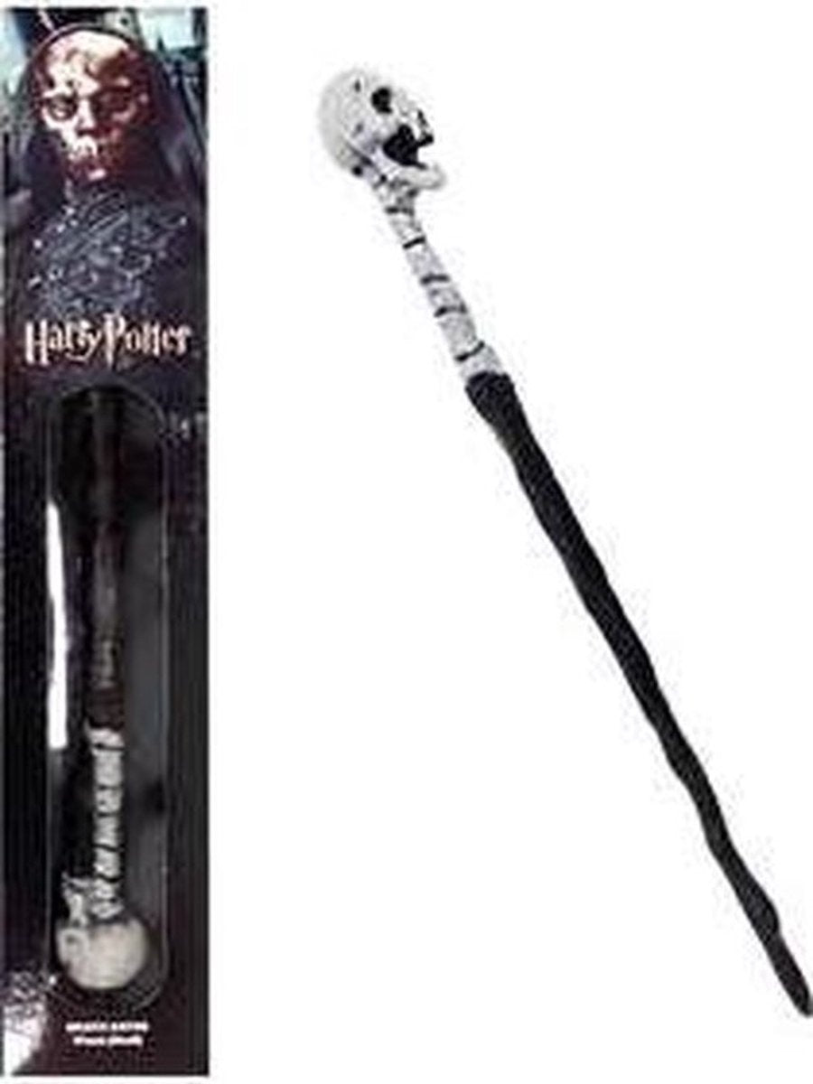 The Noble Collection Harry Potter (tover)staf wand replica death eater skull 38 cm bruin