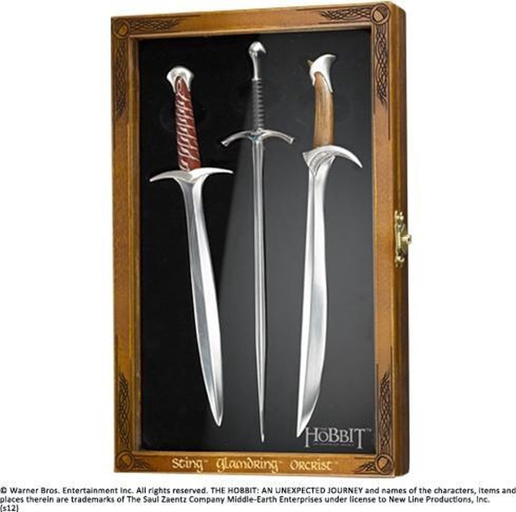 Set van drie briefopeners (sting, glamdring, orcrist)