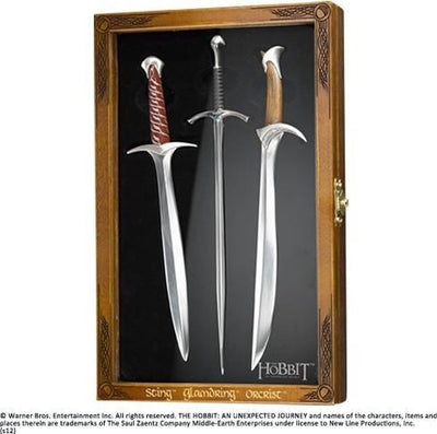 Set van drie briefopeners (sting, glamdring, orcrist)