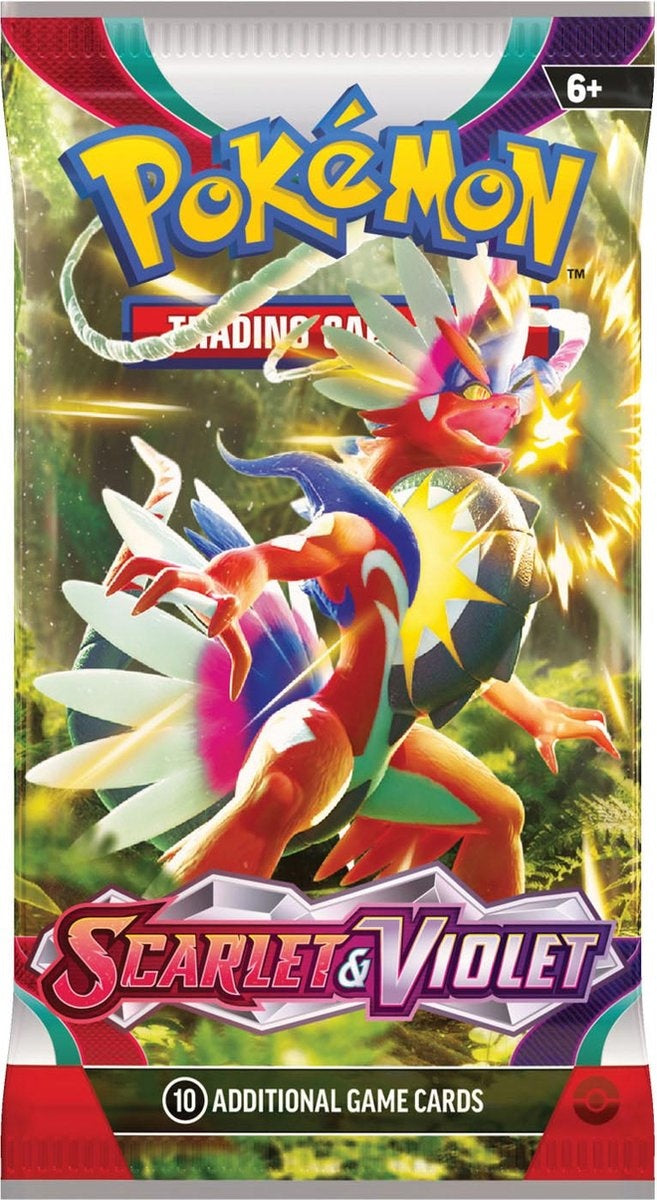 Pokémon scarlet & violet booster – TCG kaarten – 1 pakje 10 kaarten