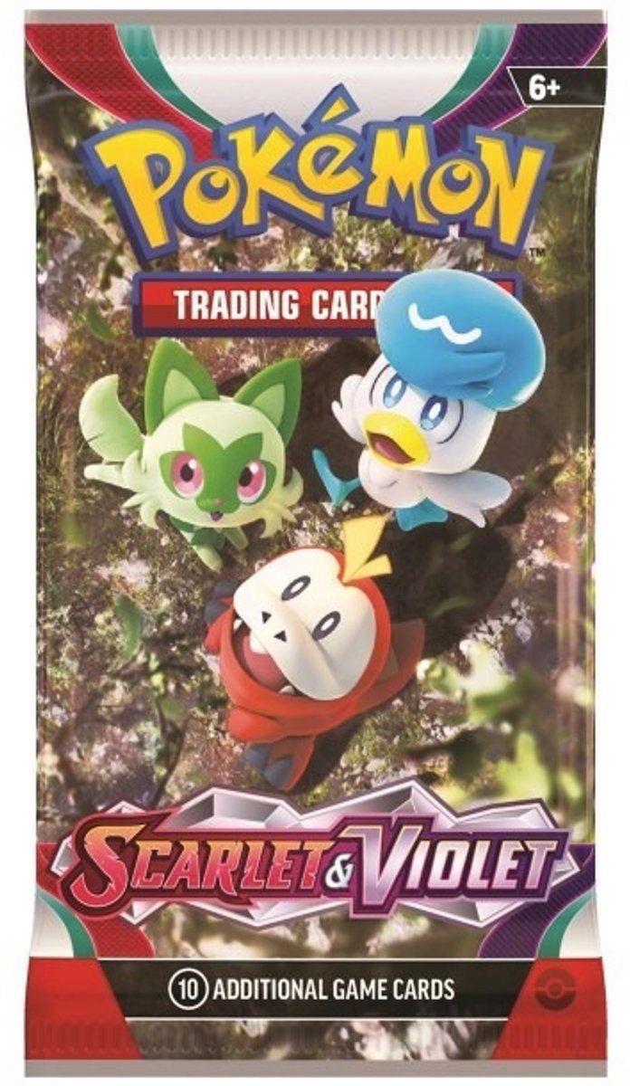 Pokémon scarlet & violet booster – TCG kaarten – 1 pakje 10 kaarten