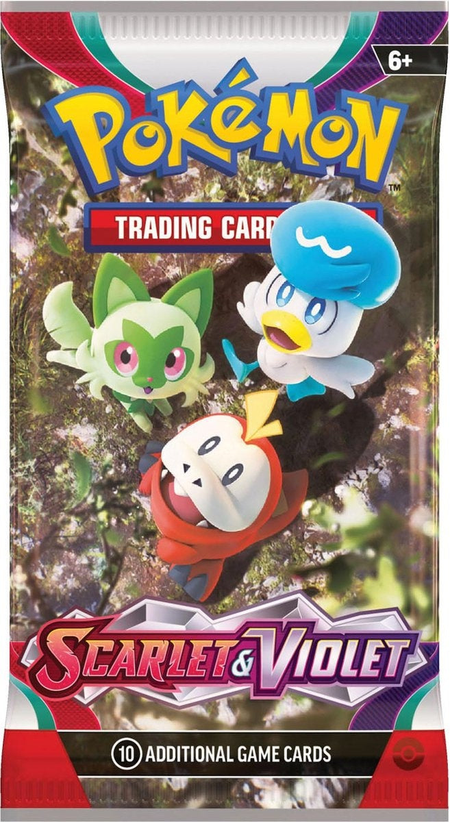 Pokémon scarlet & violet booster – TCG kaarten – 1 pakje 10 kaarten