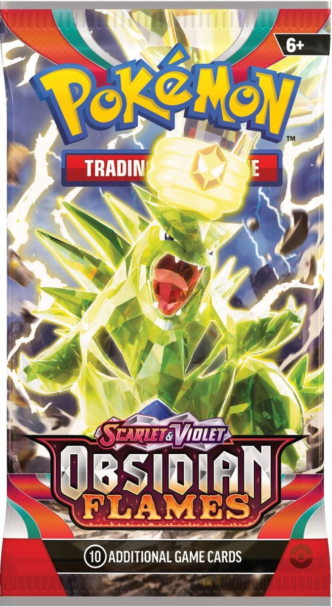 Pokémon boosterpack – obsidian flames – scarlet & violet booster – 1 pakje 10 kaarten – TCG
