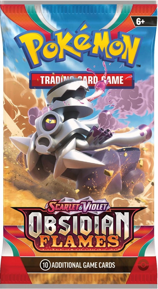 Pokémon boosterpack – obsidian flames – scarlet & violet booster – 1 pakje 10 kaarten – TCG