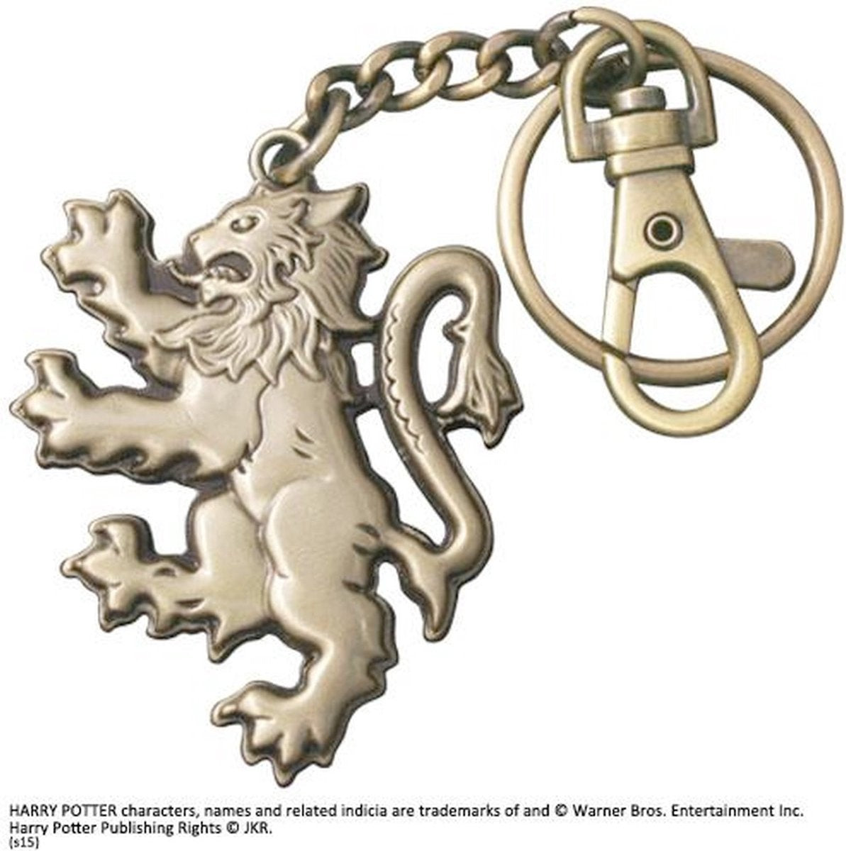 The Noble Collection Harry Potter sleutelhanger gryffindor 7 cm bronskleurig