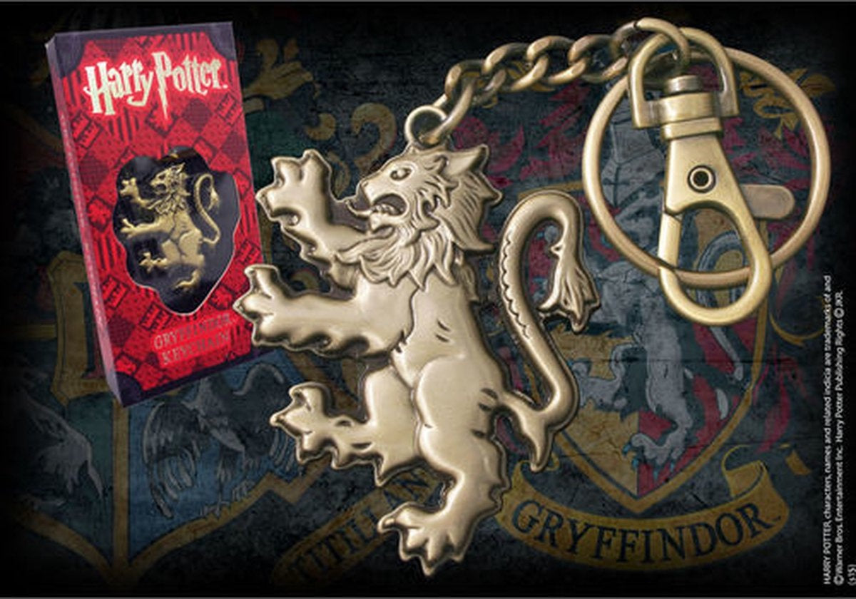 The Noble Collection Harry Potter sleutelhanger gryffindor 7 cm bronskleurig