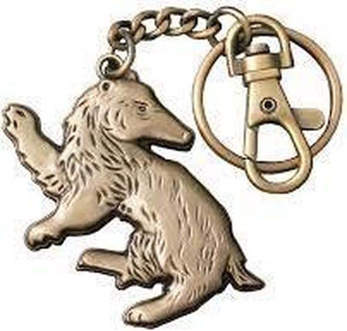 The Noble Collection Harry Potter – hufflepuff 7 cm keychain – bronskleurig