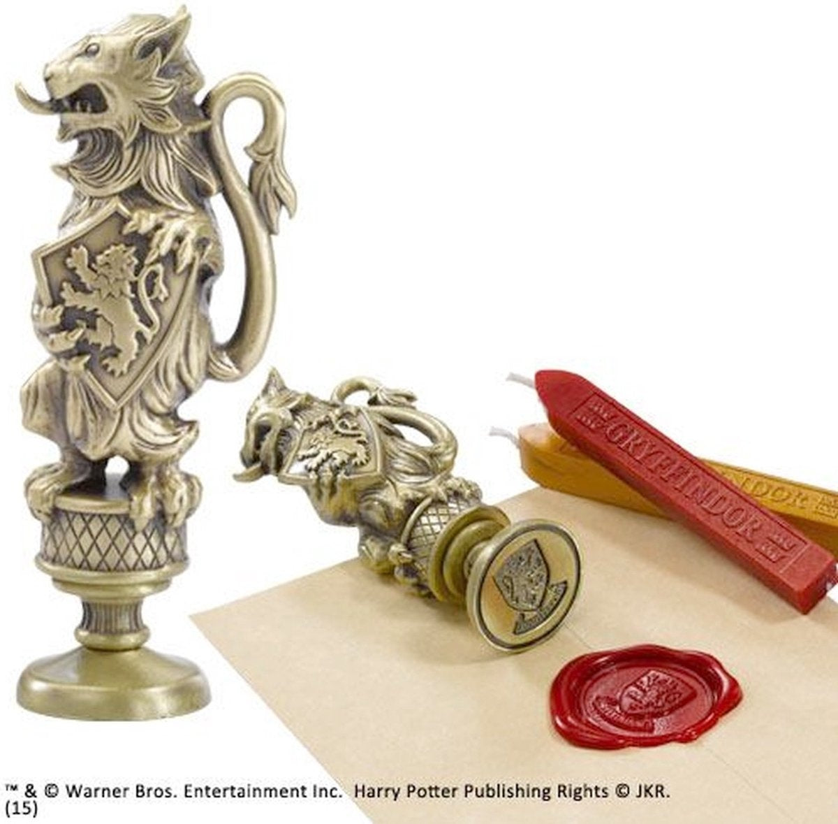 The Noble Collection Harry Potter stempel gryffindor 10 cm goudkleurig