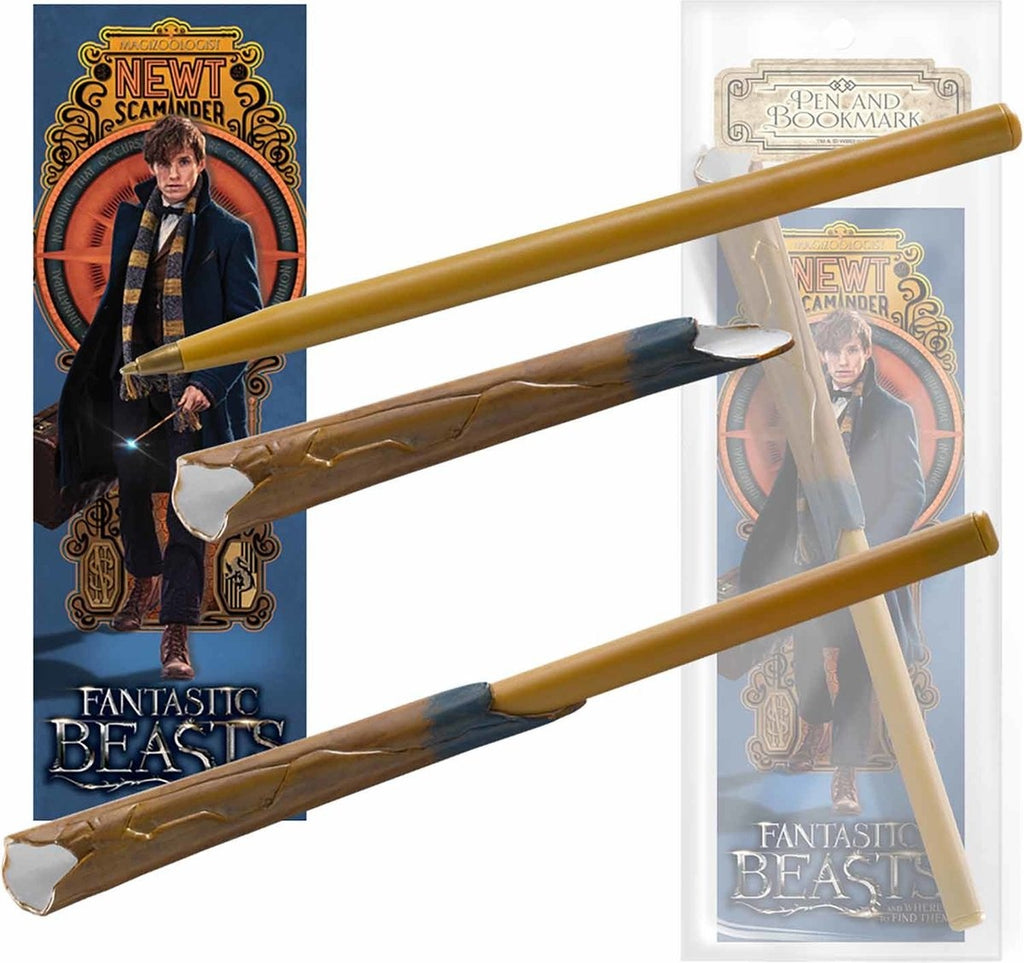 Fantastic Beasts newt's bookmark and pen set
