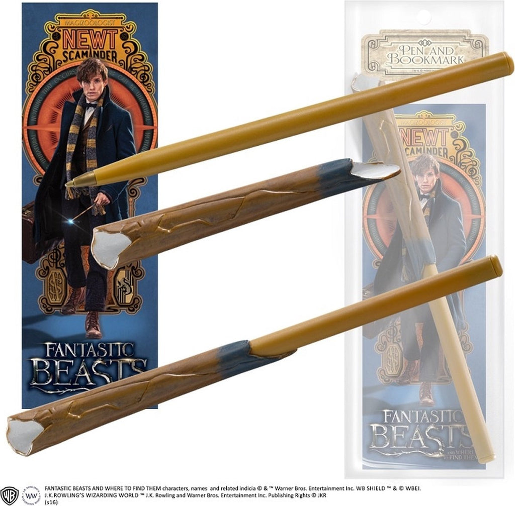 Fantastic Beasts newt's bookmark and pen set