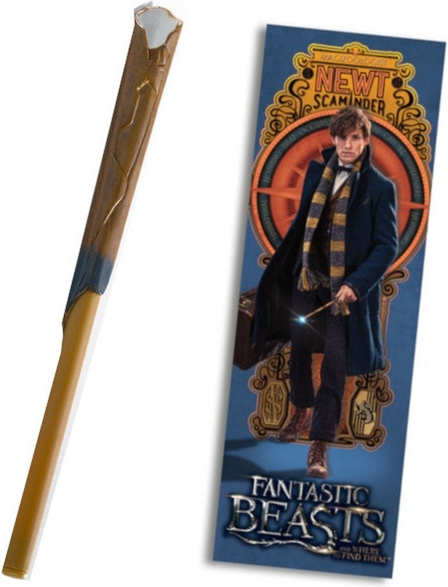 Fantastic Beasts newt's bookmark and pen set