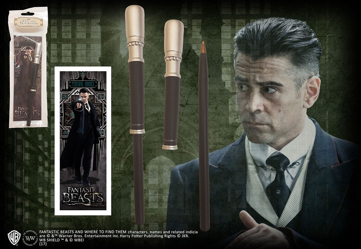 Percival graves wand pen & bookmark