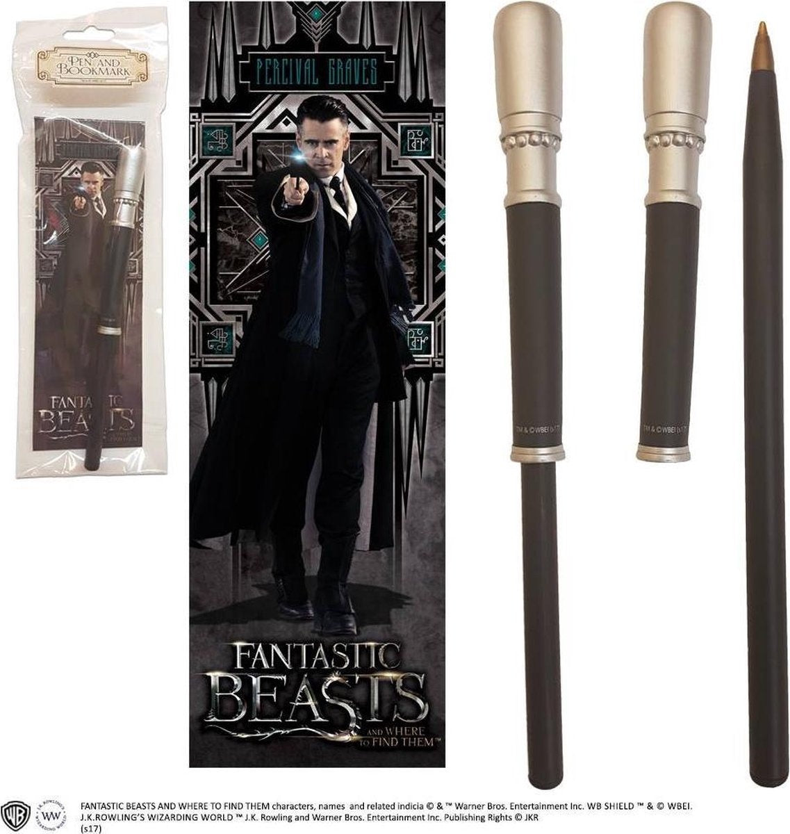 Percival graves wand pen & bookmark