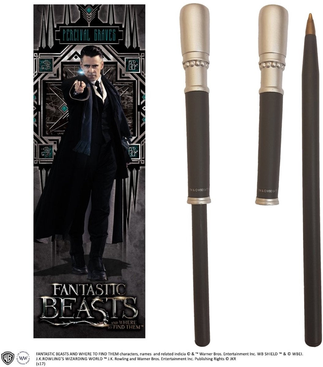 Percival graves wand pen & bookmark