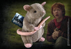 The Noble Collection Harry Potter – scabbers 23 cm pluche knuffel – grijs