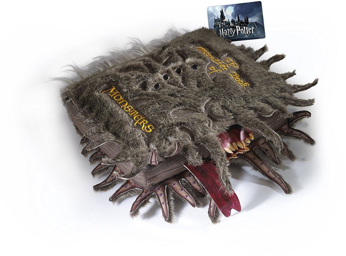 Harry Potter pluche knuffel collectors plush the monster book of monsters 30 x 36 cm bruin
