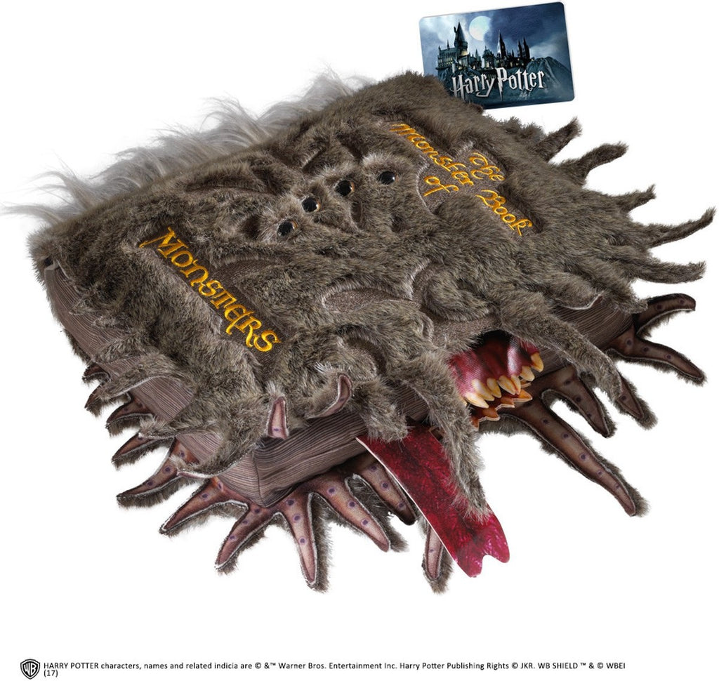 Harry Potter pluche knuffel collectors plush the monster book of monsters 30 x 36 cm bruin