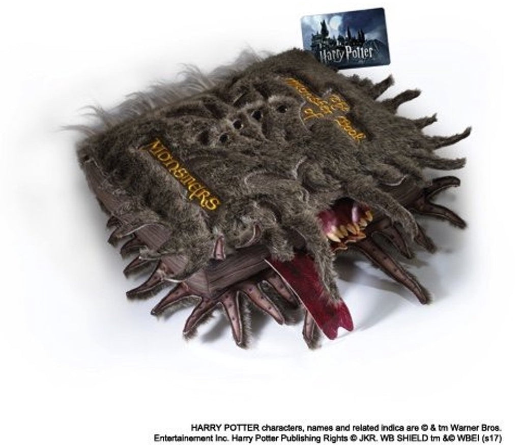 Harry Potter pluche knuffel collectors plush the monster book of monsters 30 x 36 cm bruin