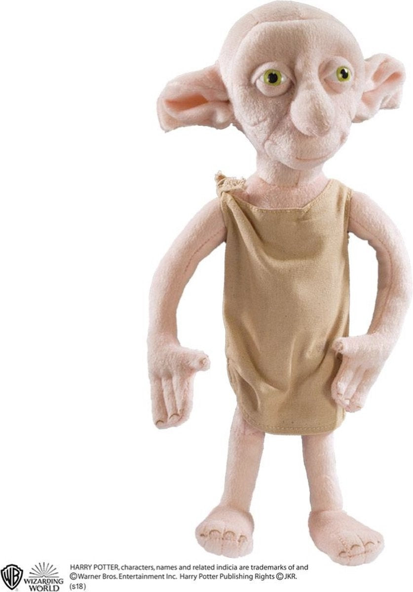 The Noble Collection Harry Potter – collectors plush figure dobby 30 cm pluche knuffel – roze/bruin