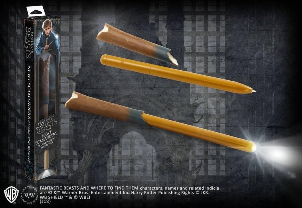 Newt scarmander pen met lichtgevende toverstok