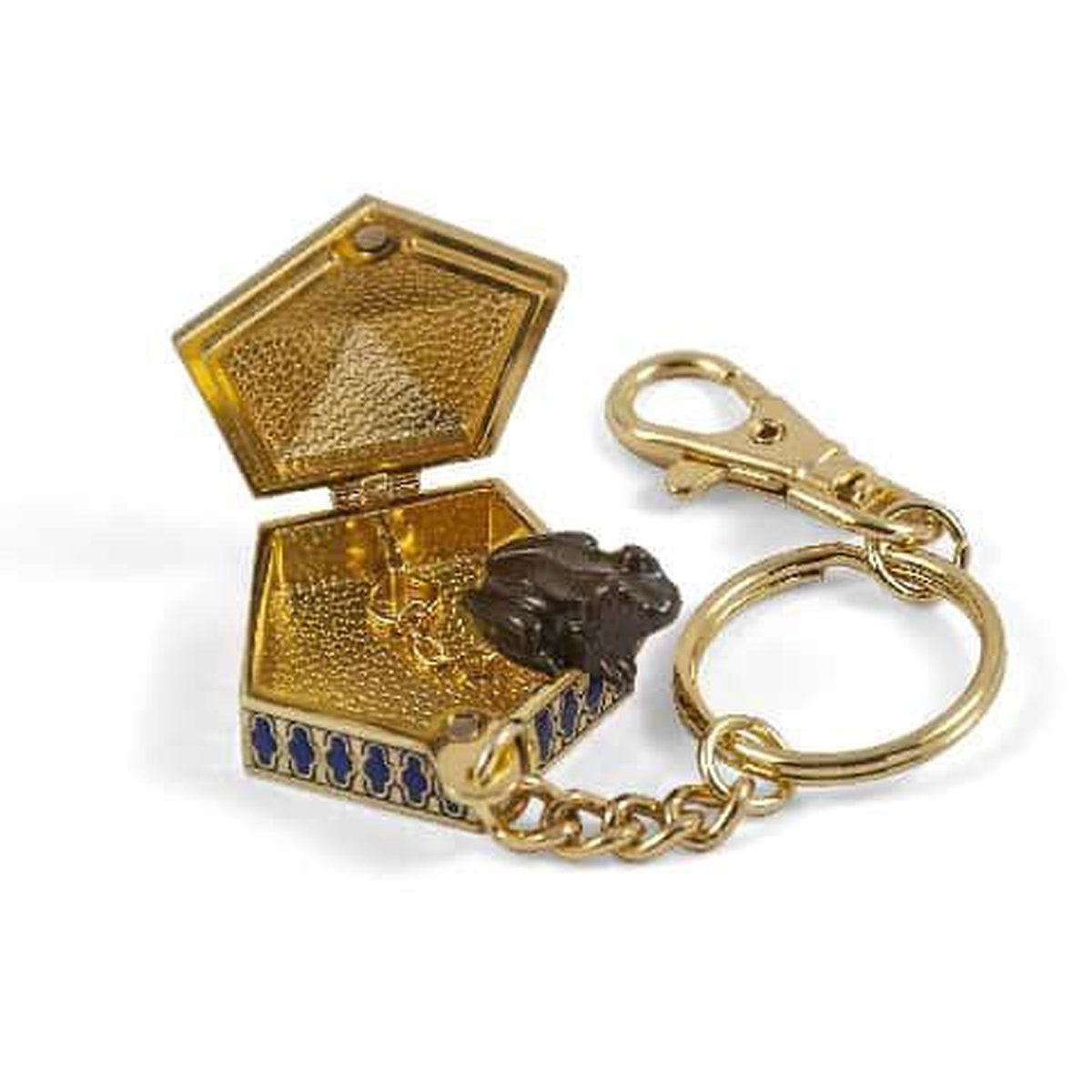 The Noble Collection Harry Potter – chocolate frog 4 cm sleutelhanger – goudkleurig