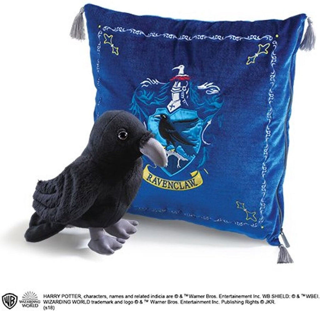 The Noble Collection Harry Potter – house mascot cushion with plush figure ravenclaw kussen – blauw