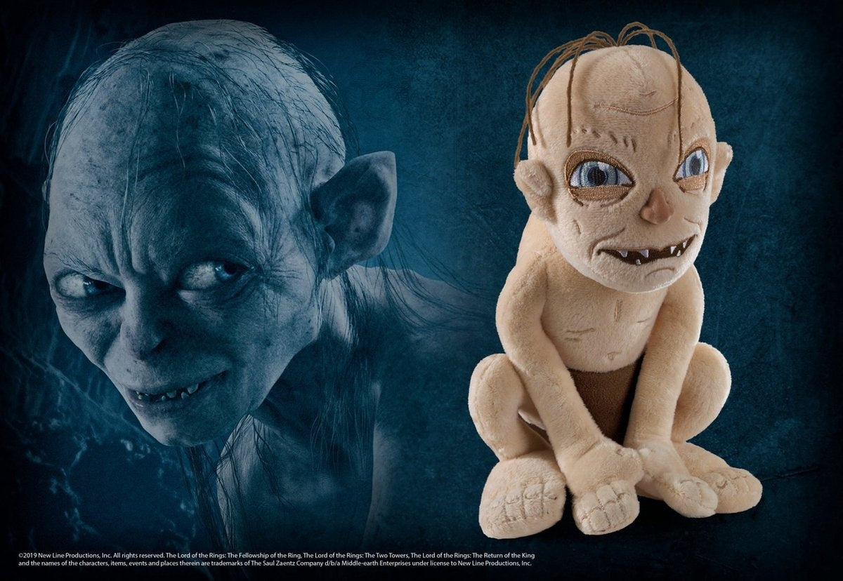 The Noble Collection the lord of the rings pluche knuffel gollum 23 cm bruin