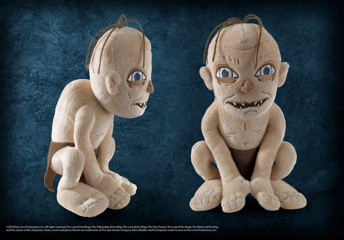 The Noble Collection the lord of the rings pluche knuffel gollum 23 cm bruin