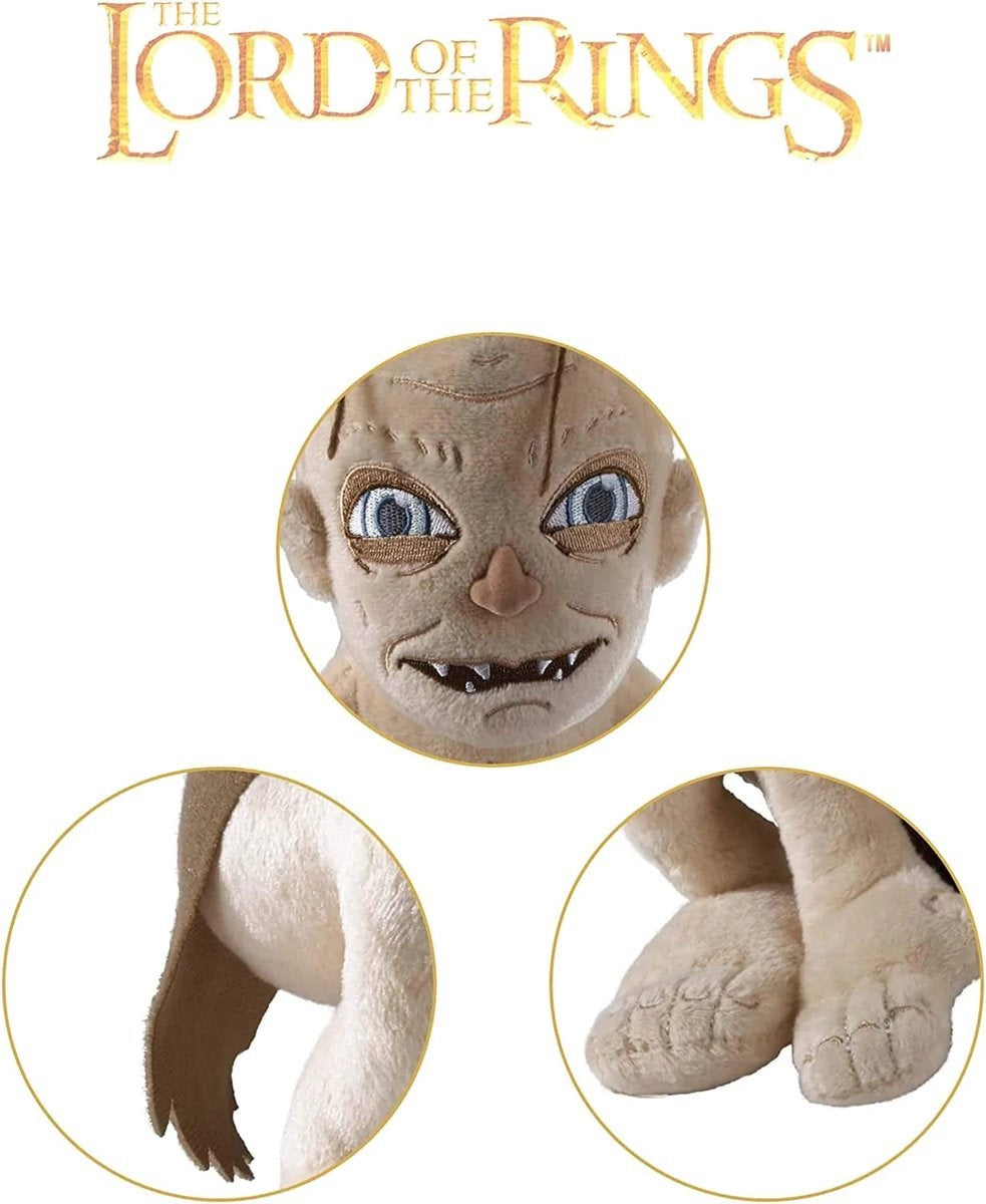 The Noble Collection the lord of the rings pluche knuffel gollum 23 cm bruin
