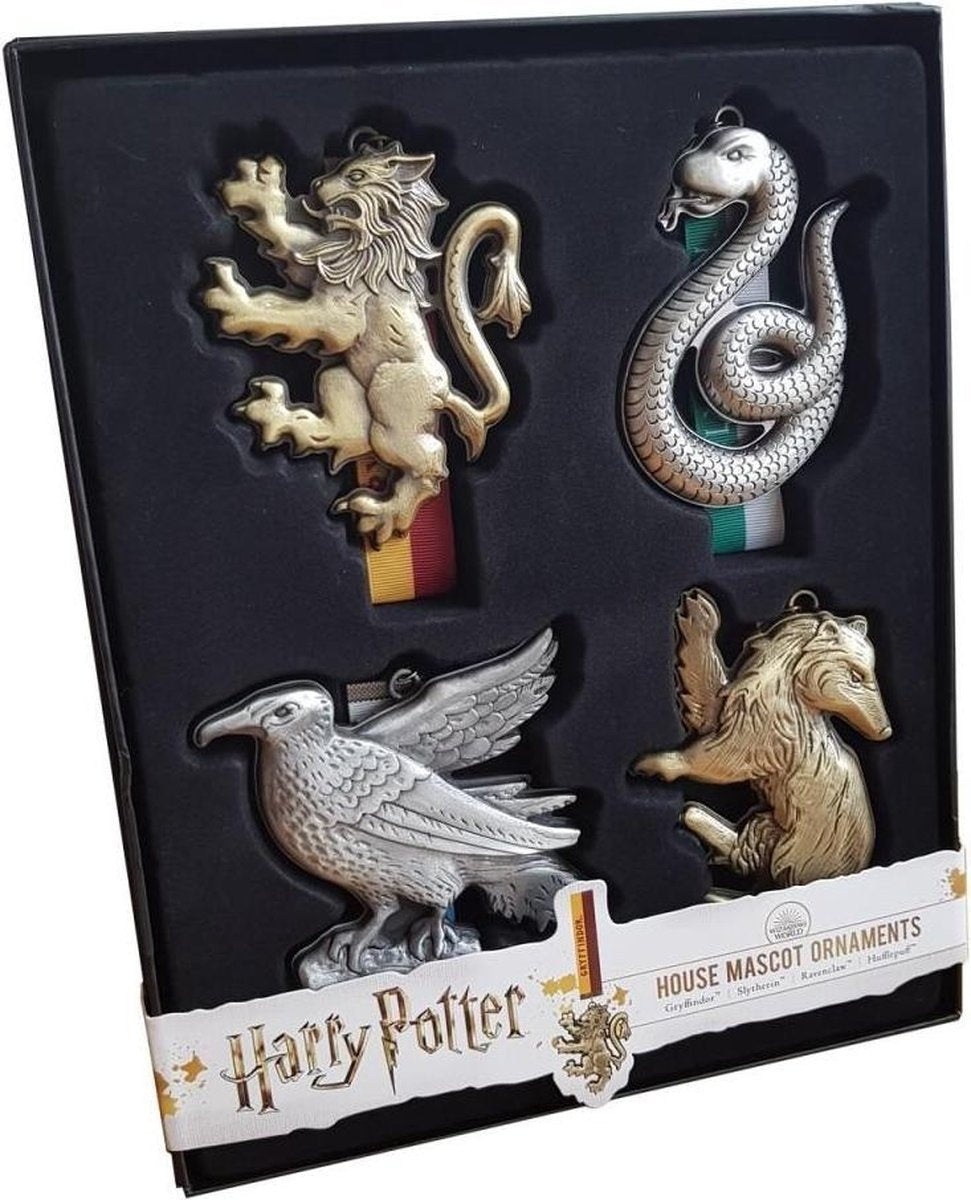 Harry Potter: set of 4 house mascot ornaments